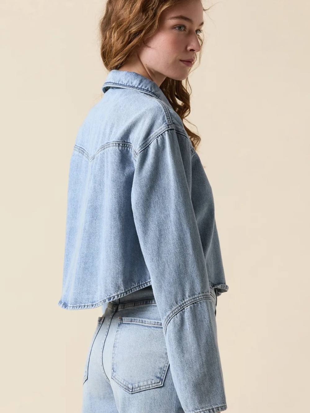 NWT Le Jean Swing Jacket in Bone XXS - Picture 7 of 15